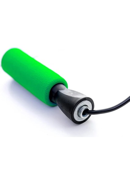 Yeşil Stil Ayarlanabilir Uzunluk Ip Atlama Ipi Sünger Kolu Taşınabilir Kaybetmek Ağırlık Eğitimi Fitness Kardiyo Rulman Pvc Atlama Ipi (Yurt Dışından)