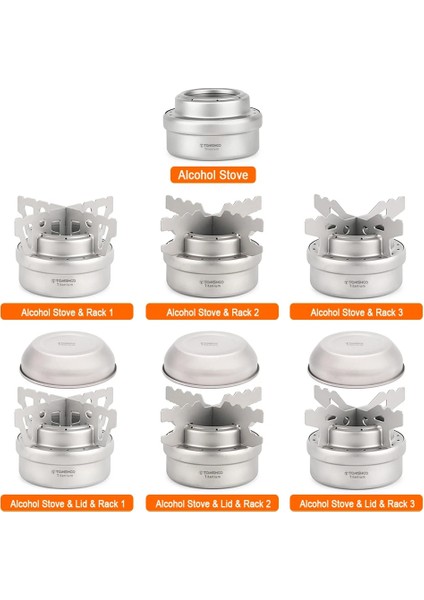 Soba Rafı 1 Tarzı Tomshoo Taşınabilir Mini Titanyum Alkollü Soba Kapaklı Çapraz Soba Standı Raf Outd Alkollü Soba Brülör Kamp Sobası (Yurt Dışından) indirimleri