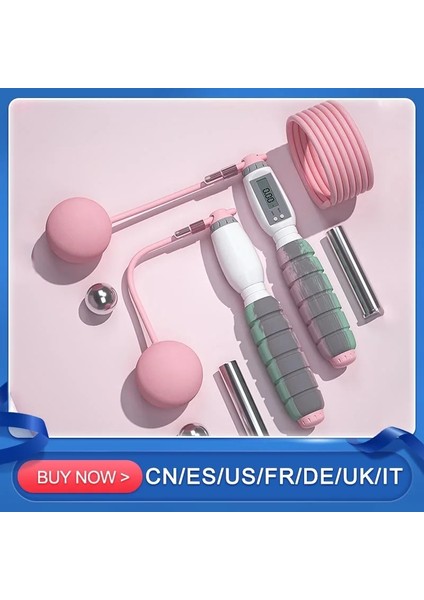 Yeşil A Stili Spor Salonu Ipi Ip Atlama Ipsiz Eva Ip Atlama Ipi Akülü Ip Atlama Ipi Çocuklar Için Yetişkinler Dijital Sayaçlı Taşınabilir Fitness Ekipmanları (Yurt Dışından)