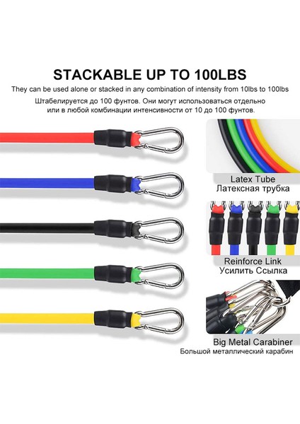 11 Adet Tarzı Et Lateks Direnç Bantları Crossfit Eğitimi Egzersiz Yoga Tüpleri Çekme Halatı Kauçuk Genişletici Elastik Bantlar Fitness Ekipmanları (Yurt Dışından) indirimleri