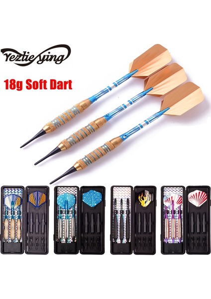 Dart 3 Stili Yezlıeyıng Yeni Profesyonel Dart 18G Yumuşak Uçlu Dart Kapalı Elektronik Dart Alüminyum Alaşımlı Yumuşak Uçlu Dardos (Yurt Dışından) fiyatları