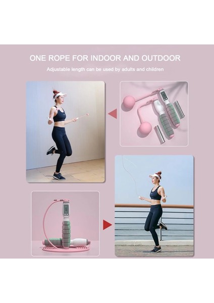Yeşil A Stili Spor Salonu Ipi Ip Atlama Ipsiz Eva Ip Atlama Ipi Akülü Ip Atlama Ipi Çocuklar Için Yetişkinler Dijital Sayaçlı Taşınabilir Fitness Ekipmanları (Yurt Dışından)