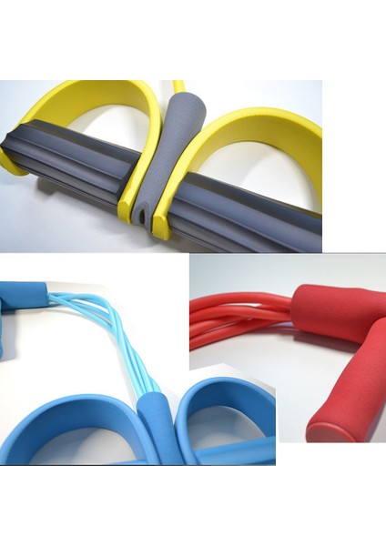 Profesyonel Mor Stil Fitness Sakız 4 Tüp Direnç Bantları Lateks Pedal Egzersizi Mekik Çekme Halatı Genişletici Elastik Bantlar Yoga Ekipmanı Pilates Egzersizi (Yurt Dışından) fırsatları