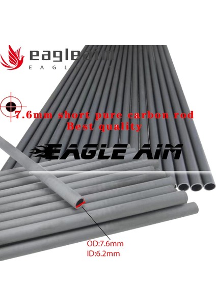 6 Adet Tarzı 7.m Okçuluk Saf Karbon Ok Mili Kıç Tüpleri Avcılık Atış Uygulaması Için Id Od Ok (Yurt Dışından) fiyatları