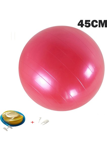 45CM Kırmızı Stil Yoga Topları Pilates Fitness Salonu Masaj Noktası Denge Fitball Egzersiz Egzersiz Topu cm Pompalı (Yurt Dışından)