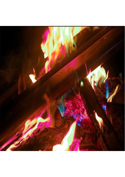 15G Tarzı 10GGG Magic Fire Renkli Alevler Toz Şenlik Ateşi Poşetleri Pyrote Magic Trick Açık Kamp Yürüyüşü Hayatta Kalma Araçları Sıcak (Yurt Dışından) indirimleri