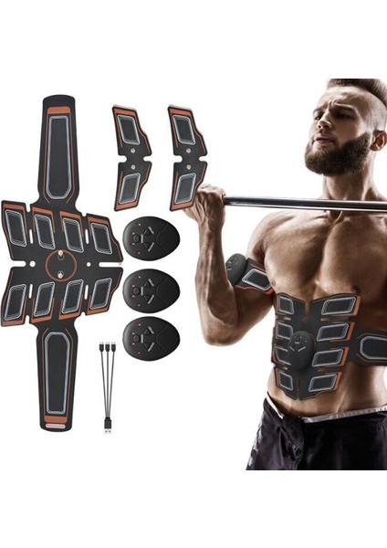 No.1 Tarzı Karın Kas Stimülatörü Eğitmen Ems Abs Fitness Ekipmanları Eğitim Dişli Kasları Elektrostimülatör Toner Egzersizi Evde Spor Salonunda (Yurt Dışından)