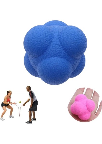 Mavi Stil Çeviklik Topu Altıgen Tepki Antrenmana Yönelik Çevik El-Göz Tepkisinin Iyileştirilmesi Zıplama Fitness Top Tepkileri Antrenman Sporu (Yurt Dışından)