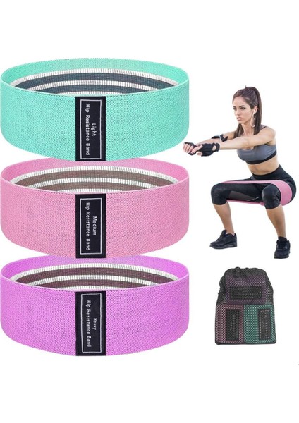 Siyah-Heavey Stili Kumaş Fitness Direnç Bantları Pilates Çemberi Spor Egzersizi Için Pamuklu Yoga Bantları Kalça Bacakları Için Egzersiz Glute Döngüsü (Yurt Dışından) fırsatları