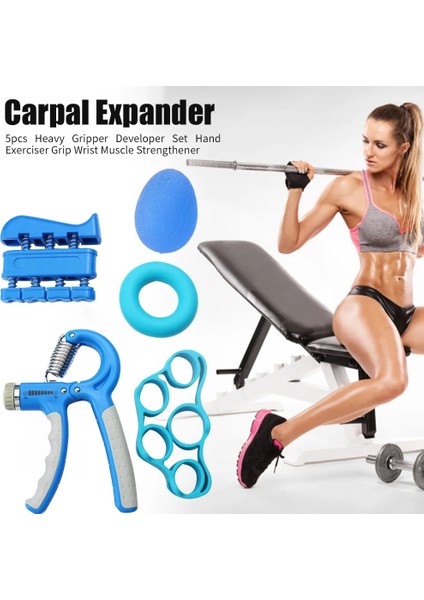 Siyah Stil 5 Adet Ağır Tutucu Set Parmak El Egzersizi Kavrama Bilek Gücü Eğitimi Ayarlanabilir Parmak Arpal Genişletici (Yurt Dışından) indirimleri