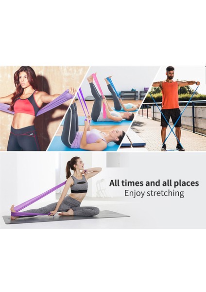 Sarı Stil 2m 6 Renk Yoga Direnç Bantları Seti Elastik Bant Fitness Salonu Için Tpe Bantları Sakız Seti Spor Yoga Egzersiz Egzersizi Eğitim Kayışı (Yurt Dışından)
