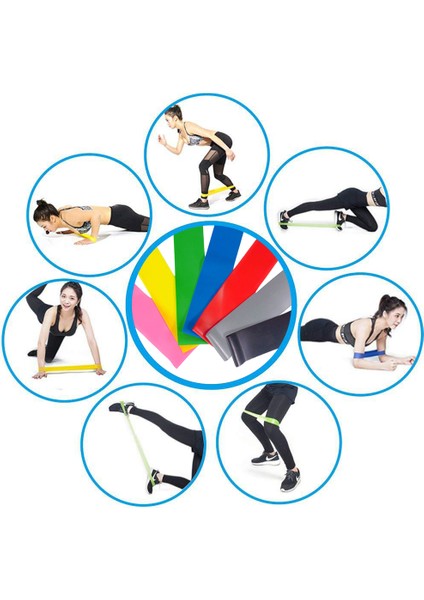 Sarı Stil 2m 6 Renk Yoga Direnç Bantları Seti Elastik Bant Fitness Salonu Için Tpe Bantları Sakız Seti Spor Yoga Egzersiz Egzersizi Eğitim Kayışı (Yurt Dışından)