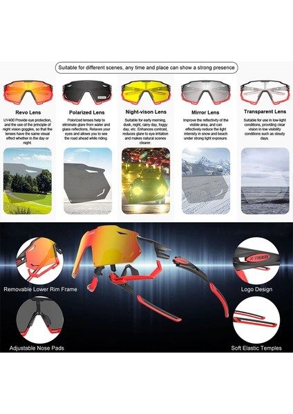 X-YJ-XTS04-3 Stili 5 Mercek X-Tıger Kadın Bisiklet Gözlükleri Spor Erkek Polarize Bisiklet Güneş Gözlüğü Mtb Bisiklet Bisiklet Gözlük Yol Anti-Uv Bisiklet Gözlük (Yurt Dışından) indirimleri