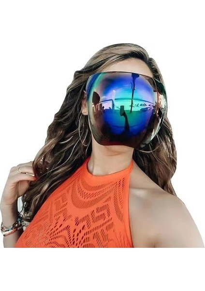 Type9 Stili Faceshield Koruyucu Güneş Gözlükleri Kadın Bisiklet Bisiklet Gözlük Güvenlik Gözlükleri Anti-Sprey Maske Bisiklet Sürme Koruma Güneş Gözlüğü (Yurt Dışından) fiyatları