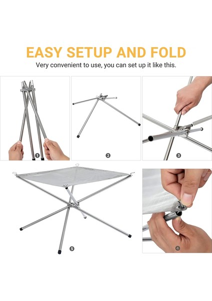 22X22 Ağ Stili Açık Kamp Bahçe Arka Bahçe Isıtma Mesh Paslanmaz Çelik Katlanır Kamp Ateşi Yangın Rafı Katlanabilir Ateş Çukuru Barbekü Araçları Sökmeye (Yurt Dışından) indirimleri