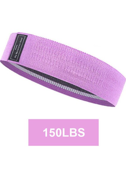 150 Lbs Mor Tarzı Dayanıklı Kalça Daire Bant Yoga Gym Fitness Egzersiz Için Kaymaz Lastik Bant Örgülü Elastik Bant Kalça Kaldırma Direnç Bandı (Yurt Dışından)