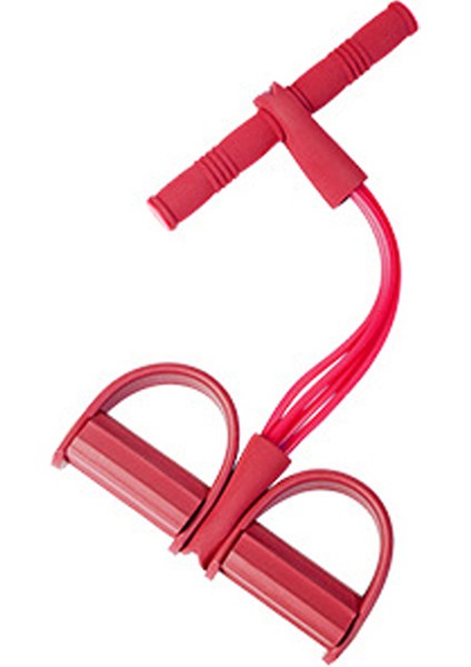 Kırmızı Stil Fitness Direnç Bantları Oturup Çekme Halatı 4 Tüp Pedallı Egzersiz Kapalı Spor Salonu Spor Eğitimi Elastik Bantlar Fitness Ekipmanları (Yurt Dışından)