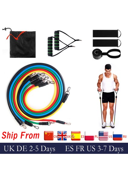 15 Adet Tarzı Direnç Bantları Set Genişletici Egzersiz Fitness Çekme Halatı Elastik Lastik Bant Streç Yoga Tüpleri Koşum Eğitim Egzersiz (Yurt Dışından) fiyatları