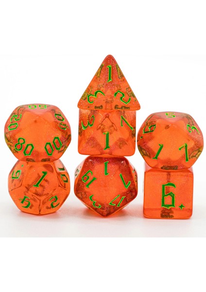 Kırmızı Stil Poludie Et Dnd Zar Seti D4 D6 D8 D10 D% D12 D20 Rol Oynama Için Yarı Saydam Çokyüzlü Zar Tahta Oyunu D&d Rpg Mtg Zar (Yurt Dışından)