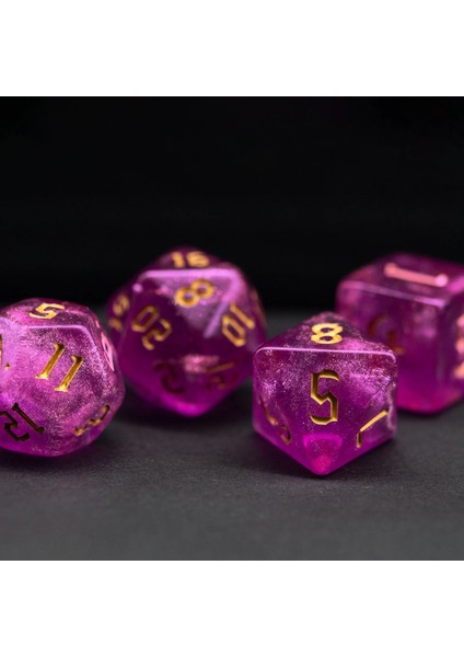 Kırmızı Stil Poludie Et Dnd Zar Seti D4 D6 D8 D10 D% D12 D20 Rol Oynama Için Yarı Saydam Çokyüzlü Zar Tahta Oyunu D&d Rpg Mtg Zar (Yurt Dışından)