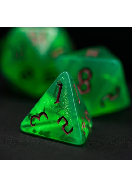 Kırmızı Stil Poludie Et Dnd Zar Seti D4 D6 D8 D10 D% D12 D20 Rol Oynama Için Yarı Saydam Çokyüzlü Zar Tahta Oyunu D&d Rpg Mtg Zar (Yurt Dışından)