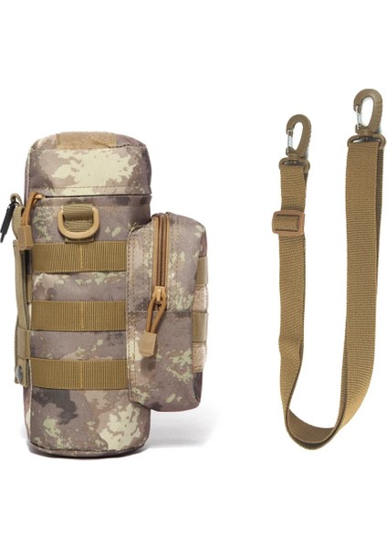 3 Askısız Kayış Stili Seyahat Su Şişesi Çantası Açık Taktik Kamuflaj Su Şişesi Saklama Torbaları Omuz Şişe Tutucu Çok Işlevli Şişe Kılıfı (Yurt Dışından) fırsatları