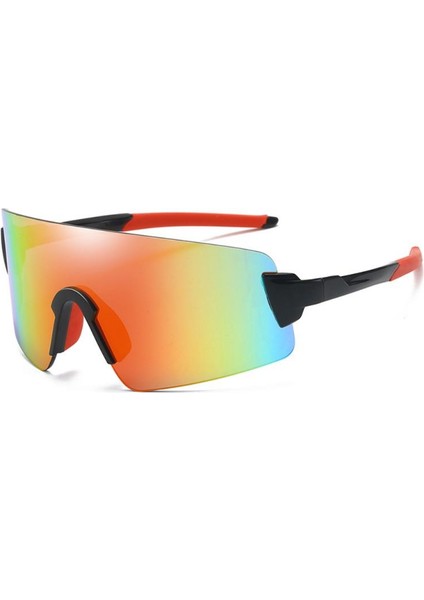 No.8 Stili 2021 Bir Bisiklet Binici Camı Açık Hava Sporları Rüzgar Geçirmez UV400 Gerçek Film Renkli Lens Güneş Gözlüğü (Yurt Dışından)