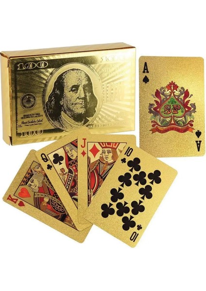 No.1 Tarzı %50 Sıcak! Et Su Geçirmez Lüks Altın Folyo Poker Masa Oyunu Magic1 Oyun Kartı (Yurt Dışından) fiyatları