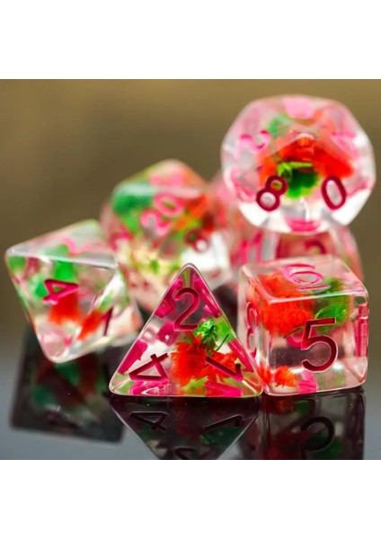 Mor Ay Çiçeği Stili Et Flowers Dnd Zar D&d Zar D4 D6 D8 D10 D% D12 D20 Çokyüzlü Oyunlar Zar Seti Masa Oyunları Için Mtg Rpg Hediye (Yurt Dışından)