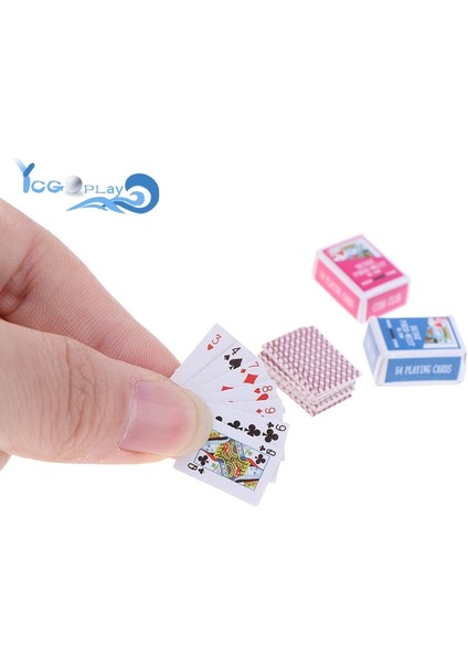 PKP-0002-B Stili Mini Sevimli Oyun Kartları Bebekler Için Minyatür 1:12 Minyatür Oyunlar Poker Kart Oyunu Bebekler Için Plastico Aksesuar Ev Dekorasyonu (Yurt Dışından) fırsatları