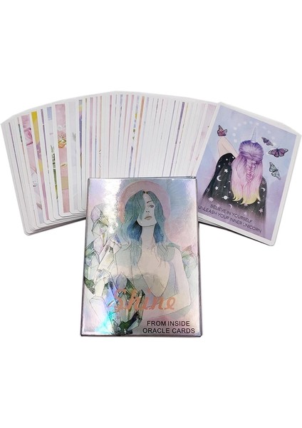 Oracle Card 32 Sayfa Stili Shine Life Oracle Kartları Tarot Kartları Kehanet Kader Oynanış Aile Eğlencesi Parti Masası Masa Oyunu Oynama (Yurt Dışından) fiyatları