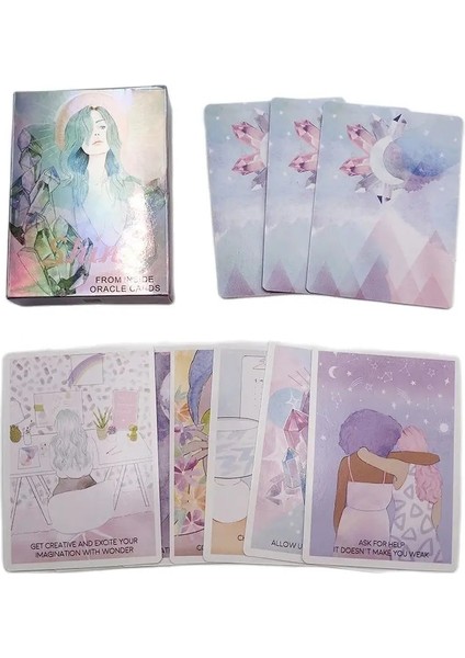 Oracle Card 32 Sayfa Stili Shine Life Oracle Kartları Tarot Kartları Kehanet Kader Oynanış Aile Eğlencesi Parti Masası Masa Oyunu Oynama (Yurt Dışından) modelleri