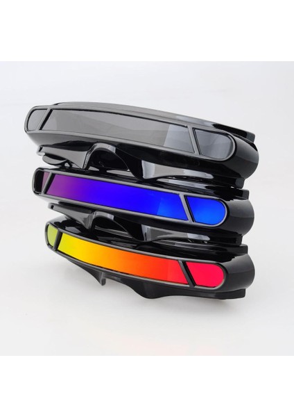 Siyah Kırmızı Stil Dar Çerçeveli Havalı Güneş Gözlüğü Cycloeld Parti Aynası Mono Lens Polaroid Gözlük Gafas Deportivas Gafas De Sol Para (Yurt Dışından) modelleri