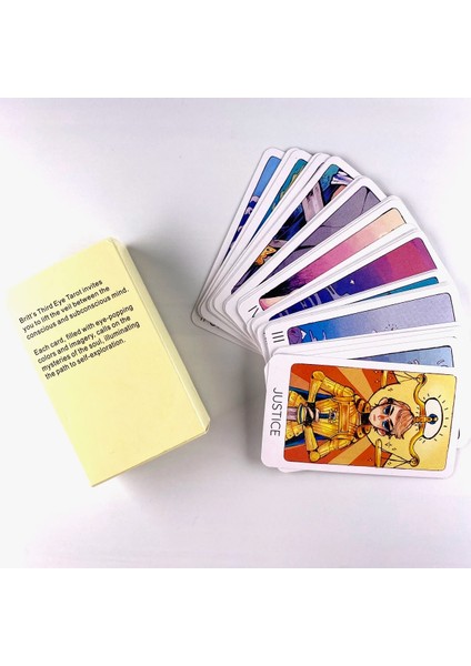 Astroloji Masa Örtüsü Stili 3. Göz Tarot Güverte Boş Zaman Partisi Masa Oyunu Yüksek Li Falcılık Kehanet Oracle Kartları Pdf Rehberi ile (Yurt Dışından) fırsatları