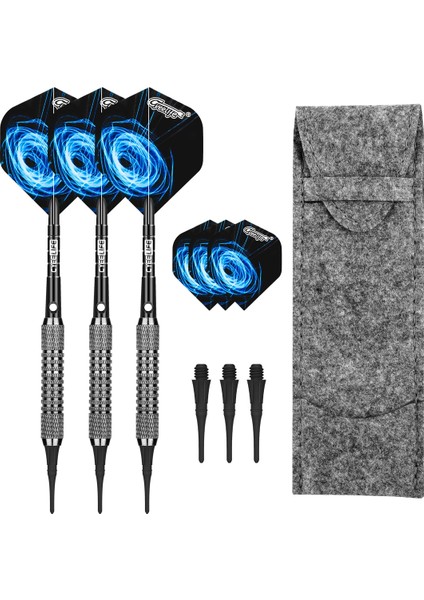 Sarı Stil Cyeelife 16G Yumuşak Uçlu Dart 5 Renk Kauçuk Halkalı Alüminyum Miller Dart Tutucu Taşıma Çantası Aile Çubuğu Eğlence Oyunları (Yurt Dışından)