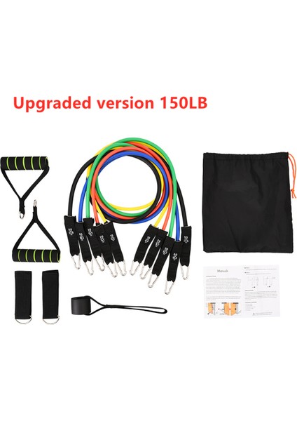 150LB Tarzı Et Lateks Direnç Bantları Spor Salonu Kapısı Ankraj Ayak Bileği Askıları Direnç Bandı Kiti Yoga Egzersiz Bandı Fitness Genişletici Döngü Tüpü Çekme (Yurt Dışından)
