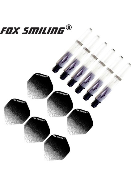 Siyah 2 Tarzı Fox Gülen 2ba Naylon Dart Milleri Dart Uçuşları Dardos Tüy Yaprakları Seti Renkli Dart Aksesuarları Dart Tahtası Oyunları (Yurt Dışından)