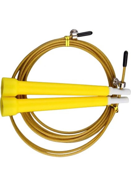 Sarı Stil Atlama Ipleri Kablo Çelik Ayarlanabilir Hızlı Hız Abs Kolu Atlama Ipleri Crossfit Antrenman Boks Sporları Egzersizleri (Yurt Dışından)