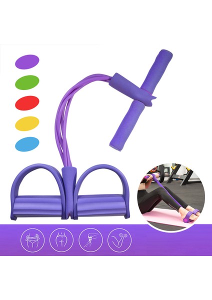 Yükseltilmiş 4 Tüp Stili Fitness Yoga Direnç Bantları Ekipmanları Streç Kayış Çekme Halatı Elastik Bantlar Genişletici Kauçuk Döngü Egzersiz Egzersiz Eğitimi (Yurt Dışından) fiyatları