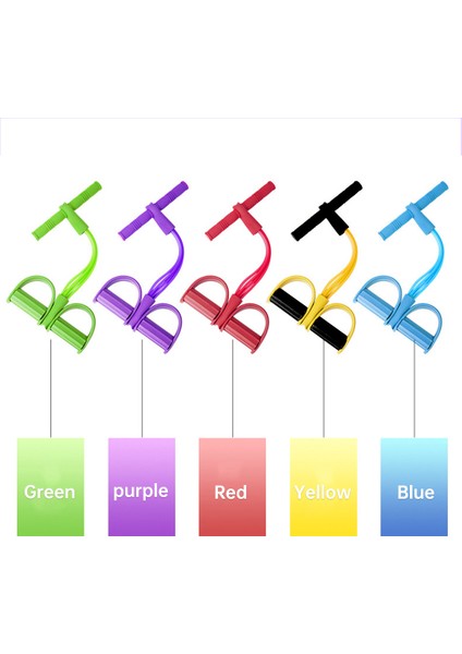 Yükseltilmiş 4 Tüp Stili Fitness Yoga Direnç Bantları Ekipmanları Streç Kayış Çekme Halatı Elastik Bantlar Genişletici Kauçuk Döngü Egzersiz Egzersiz Eğitimi (Yurt Dışından) modelleri