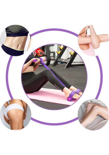 Yükseltilmiş 4 Tüp Stili Fitness Yoga Direnç Bantları Ekipmanları Streç Kayış Çekme Halatı Elastik Bantlar Genişletici Kauçuk Döngü Egzersiz Egzersiz Eğitimi (Yurt Dışından) fırsatları