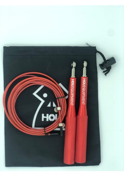 Kırmızı Stil Hou Egzersiz Hafif Rulman Ip Atlama Ipleri Çelik Tel Crossfit Boks Mma Eğitimi Kaymaz Ayarlanabilir Fitness Özelleştirilmiş Isim (Yurt Dışından)