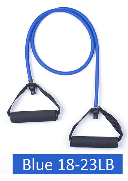 Mavi Stil 120CM 5 Seviye Yoga Çekme Halatı Direnç Bantları Tpe Kolları ile Elastik Fitness Egzersiz Salonu Ev Egzersiz Excerciser Eğitimi (Yurt Dışından)