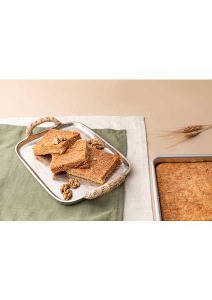 Elden Kesme Tel Kadayıf Cevizli Tepsi 750 gr Kayseri