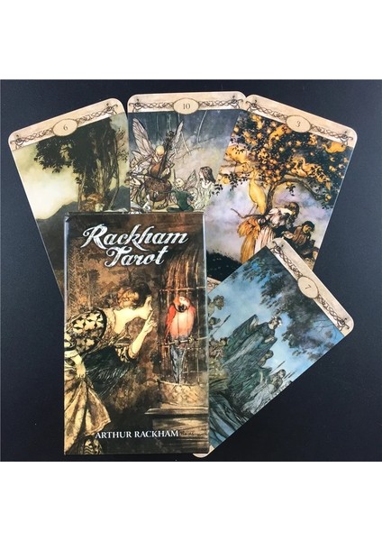 78 Adet TT51 Tarzı Rackham Tarot Kartları Ingilizce Versiyonu Komik Masa Güverte Oracle Pdf Rehberlik Kehanet Kader Masa Oyunları Kartları (Yurt Dışından)