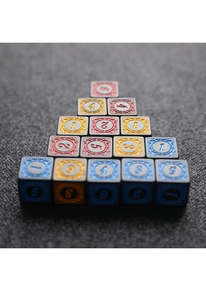 Mavi Stil D6 Çokyüzlü Akrilik Zar Kare Kenarlı Numaralı Zar Kulübü Parti Bar Masa Kurulu Rol Oynama Oyunu (Yurt Dışından) fırsatları