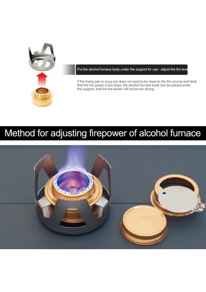 Altın Tarzı Taşınabilir Mini Alkollü Soba Brülörü Açık Ultralight Pirinç Kamp Pişirme Ocağı Açık Kamp Sırt Çantasıyla Seyahat Turist Brülörü (Yurt Dışından) fırsatları