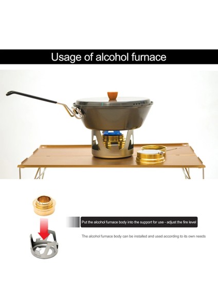 Altın Tarzı Taşınabilir Mini Alkollü Soba Brülörü Açık Ultralight Pirinç Kamp Pişirme Ocağı Açık Kamp Sırt Çantasıyla Seyahat Turist Brülörü (Yurt Dışından) indirimleri