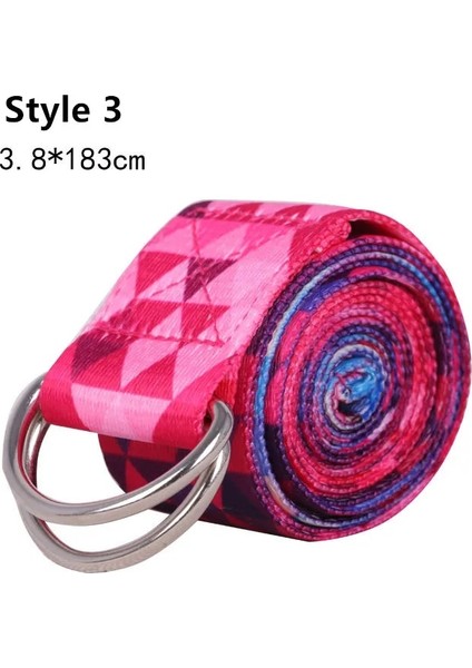 Stil 3 Stil Çok Renkli Kadın Yoga Germe Kemeri Spor Erkek ve Kadın Spor Aksesuarları Direnç Kalça Elastik Bant (Yurt Dışından)