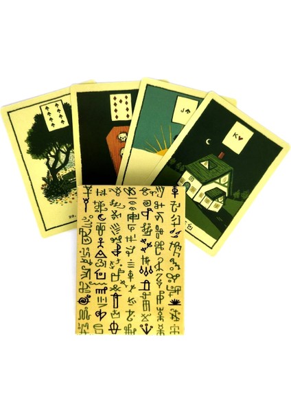40 Adet TX211 Tarzı 2021 Yeni Rüya Yolu Lenormand Tarot Kartları ve Pdf Rehberlik Kehanet Güverte Eğlence Partileri Masa Oyunu Kutusu (Yurt Dışından)
